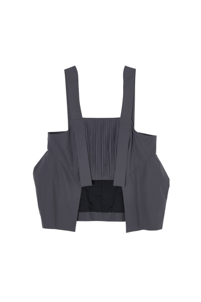 トップス Nagonstans peplam vest 470IS430-0811 nagonstans(ナゴンスタンス) zip vest - COLDBECK ONLINE（コール